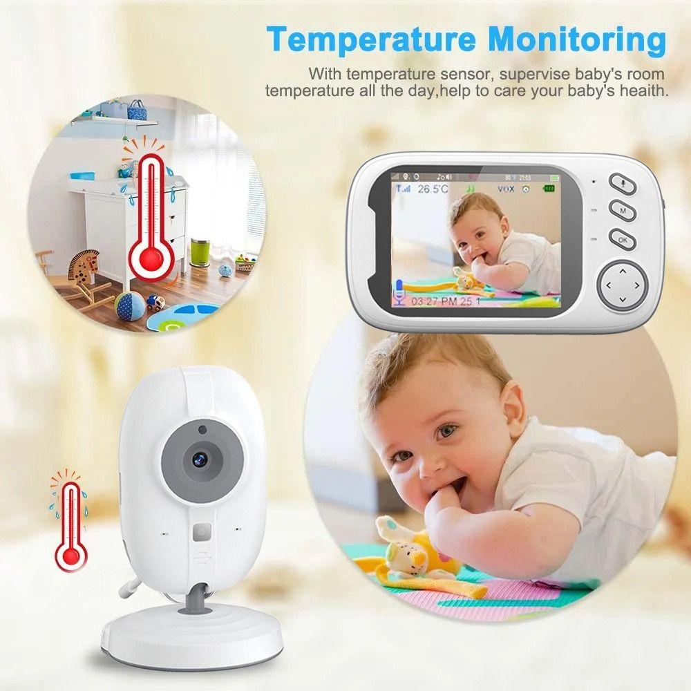 Wireless Real-time Video Baby Monitor 2 Way Audio Upgraded Camera Baby Monitor  Babysitter