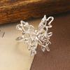 Versatile Simple Butterfly Ring Hollow Personality Niche High Fashion Open Ring Adjustable Design Sense Jewelry Women
