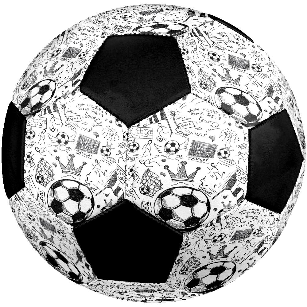 Pallone da Calcio Tema Calcio Taglia 5, Adatto Sia per Partite Indoor che Outdoor, un Regalo Adatto a Tutti.