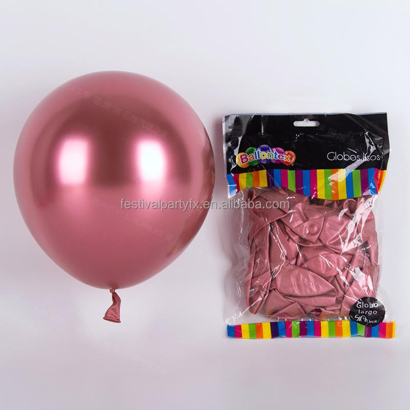 5/10/12inch Metal Pearl Latex Balloons Thick Chrome Metallic Globos Birthday Party Advertisement Balloon Wedding Decoration