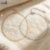Effie Queen Fashion Simple Paperclip Link Chain Anklet 925 Sterling Silver Sexy Beach Bare Foot Chain Bracelet Jewelry Gift SA26