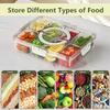 Snack Containers 8 Compartments Reusable Snack Boxes Organizer Veggie Tray Storage For Home Nuts Fruits Candy Condiments Kitchen