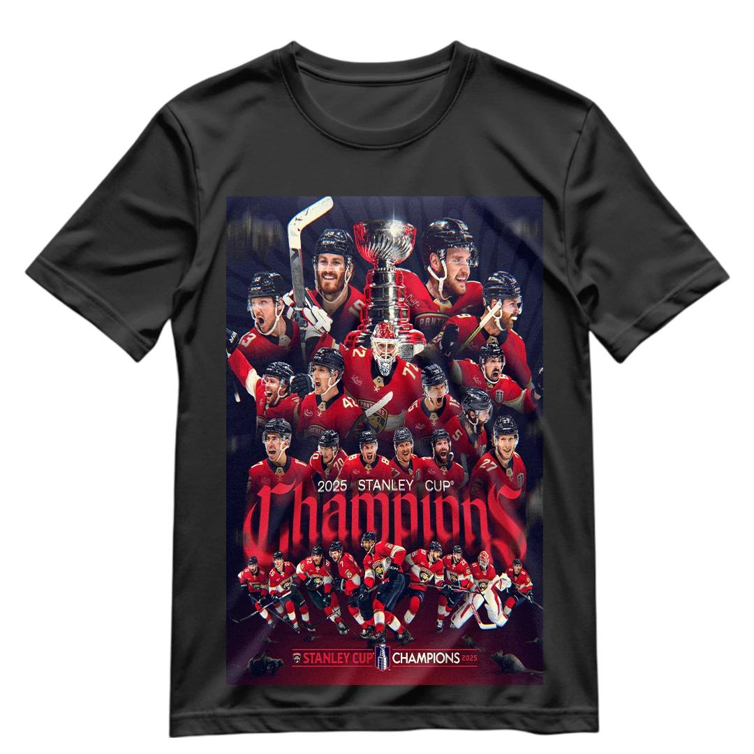 Футболка Чемпионы Кубка Стэнли 2025 Florida Panthers S-3XL Back To Back Кубок Стэнли XL