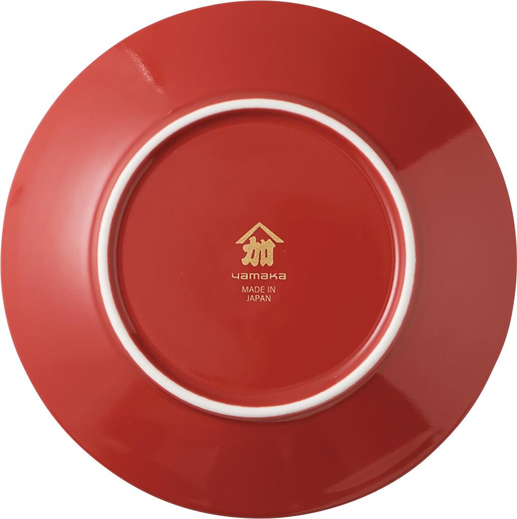 Kabiyori Trio Rate Set 14cm Plate 3 Color Set Small Plate Served Plate Minoyaki Diameter Made in Japan Suitable Gift Gift Yamaka Shoten (Red, White,