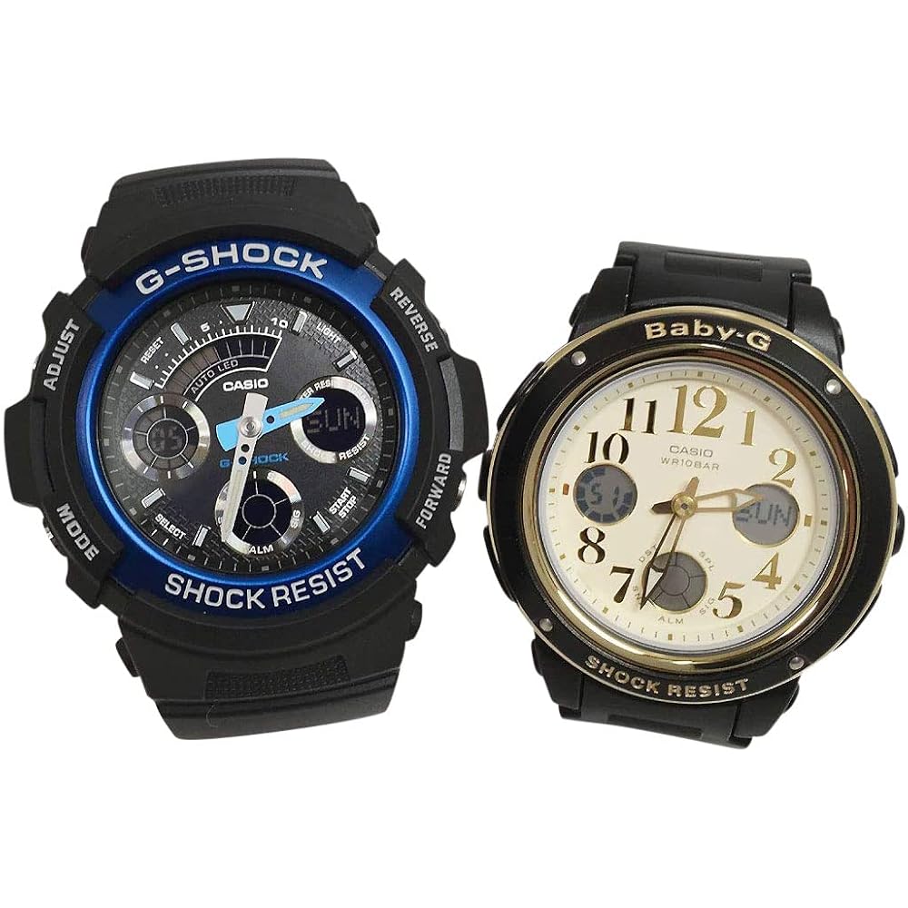 Casio G-SHOCK Pair Watches - Genuine Pair Case Included - G-Shock & Baby-G (2-watch set) AW-591-2AJF & BGA-151EF-1BJF