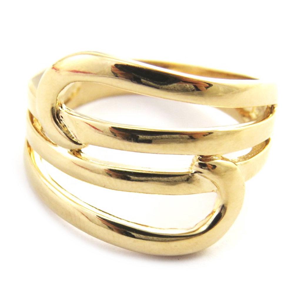 Ring Gold Plated 'Choreography' Golden - 21 Mm