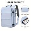Sac à Dos de Voyage Grande Capacité avec Compartiment à Chaussures Dacron Léger Sac à Dos Quotidien pour Ordinateur Portable avec Port de Charge Mode Voyage Commu