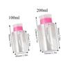 100ml 200ml Portable Travel Refillable Bottle Empty Plastic Nail Polish Remover Alcohol Liquid Press Pumping Dispenser Bottle