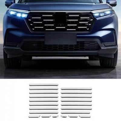 For Honda CRV CR-V 2023-2024 Chrome Front Grille Grill Mesh Strips Trim Decor