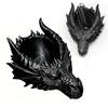 Dragon Head Organizer Tray & Candle Holder, 3D Printed Resin Decorative Dish for Keys, Jewelry, Earrings, Gothic Home Desk Entryway Decor