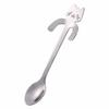 Cute Cat Coffee Spoon Stainless Steel Teaspoons Ice Cream Dessert Snack Scoops Cartoon Mini Cats Spoons Tableware Kitchen Tools