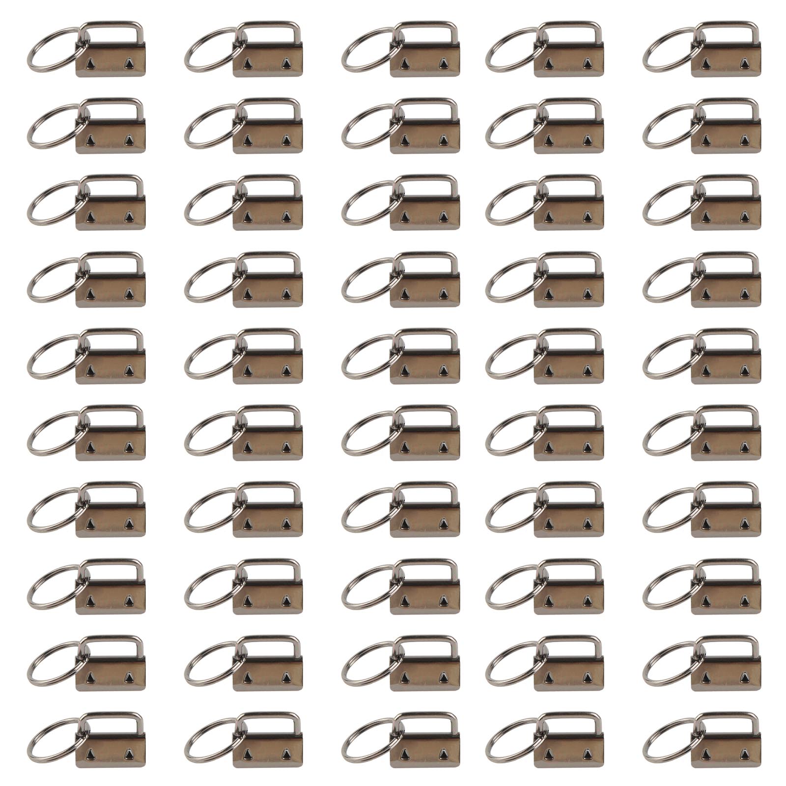 

50 шт. 25 мм брелок для ключей с разрезным кольцом, брелок для ключей, брелок для ключей, браслет, хлопковый хвостовой зажим для ремешка для ключей 3