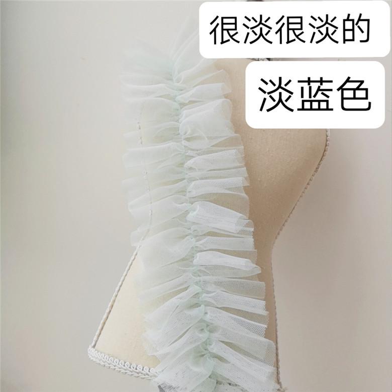 

Много цветов Двусторонний плиссированный Шифрование Тюль Кружевная ткань DIY Одежда Юбка Платье Край Отделка Сумка Шляпа Швейные аксессуары 1 yard