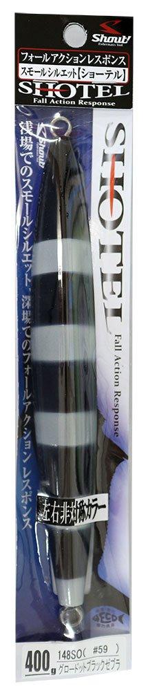 

Shout Metal Jig Shortel 400g Glow Dot Black Zebra 148SO Lure Shout! (shout!) #59