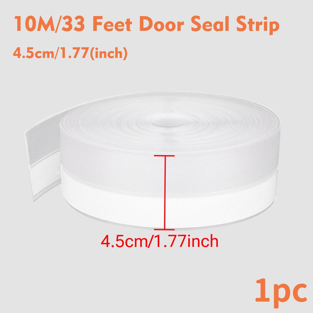 Sealing Water Blocking Strip At The Bottom Gap Of The Bathroom Shower Room Door Glass Doors Transparent Windproof Strip