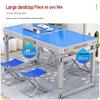 Portable Foldable Aluminum Camping Table and Chairs for Outdoor, Night Market, and Picnic Use