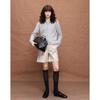 Demana Lambswool Pearl Button Cardigan