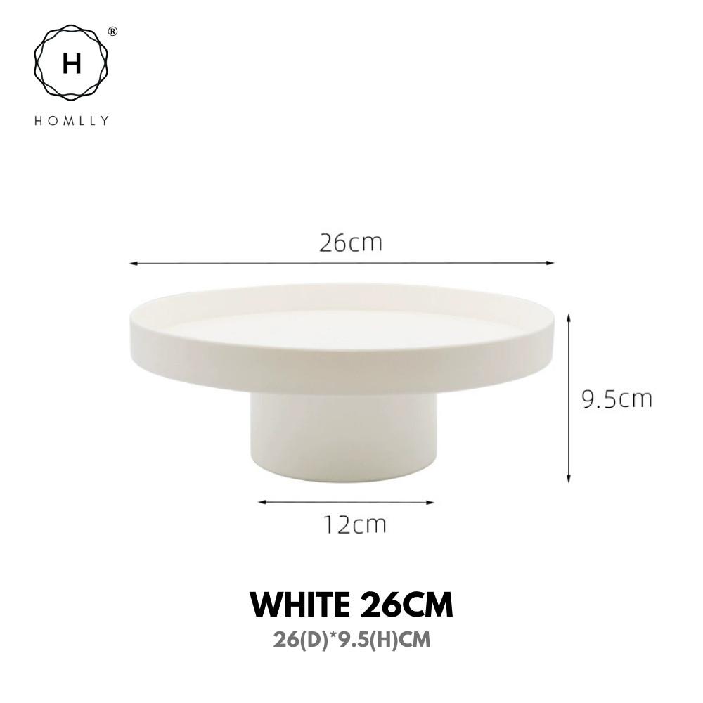 Homlly Uii Round Decorative ABS Storage Tray