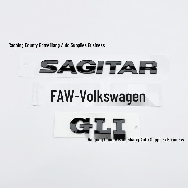 Volkswagen Sagitar 08-22 Black 280TSI Rear Badge and Letter Sticker Set