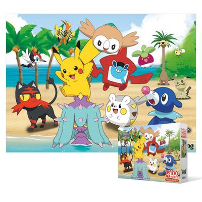 100 parçalık yapboz / Pikachu ile Pokemon Sun & Moon (üzerinde), popüler Kore bulmacası