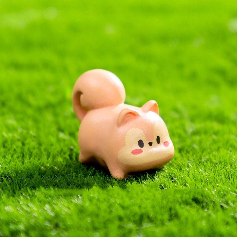 

Resin Crafts Squirrel Statue Cartoon Squirrel Ornament Micro Landscape Ornaments Style 4