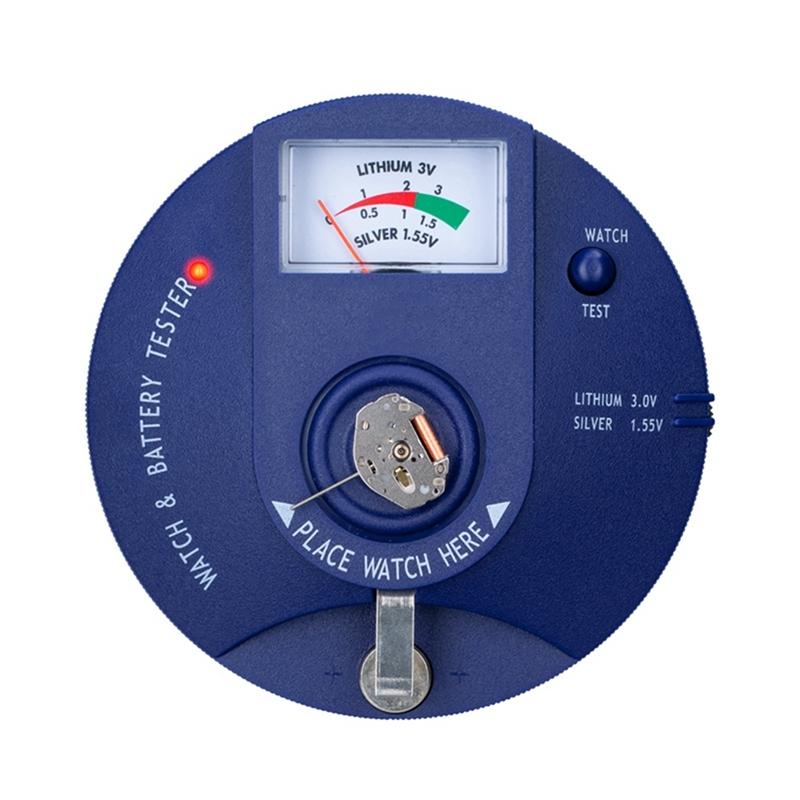 Tester Quartzových Strojků , Kruhový Typ Testeru Baterií Hodinek A Analyzátor Knoflíkových Baterií 1,5V 3V