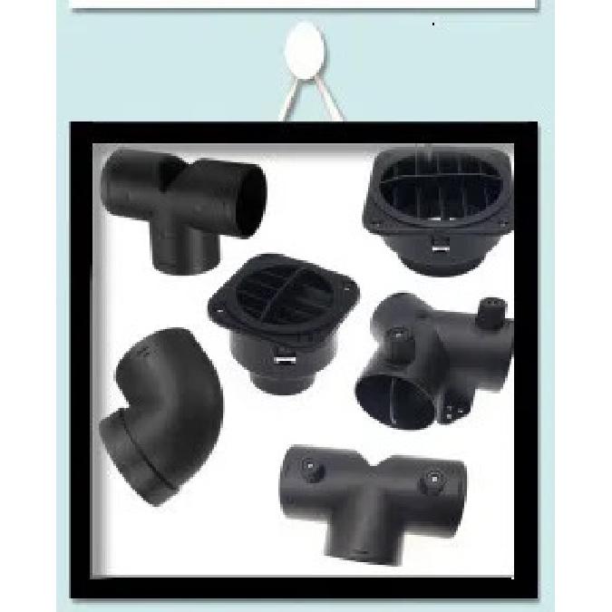 42mm/60mm/75mm/90mm Parking Heater Exhaust T Pipe Connectors Air Vent Ducting Outlet Parts For Eberspacher Webasto