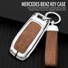 Zinc Alloy Leather Car Key Case For Mercedes Benz E C S Glc Class E200 E400 E63 W213 S550 S560 C260 Key Fob Car Remote Key Case