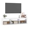 Vidaxl Szafka Pod Tv Z Oświetleniem Led, Biała, 180X35X40 Cm