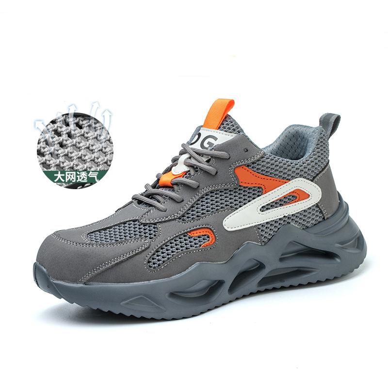 Frühling Sommer Arbeit Sicherheitsschuhe Männer Stahl Kappe Schuhe Bau Sicherheit Stiefel Männer Schützende Atmungsaktive Arbeit Turnschuhe