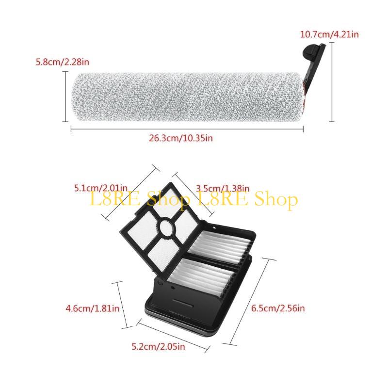 L8RE Rollers Brush Hepa Filter Vacuum Cleaner Accessories for H20 H30 Floor Cleaning Vacuum Cleaner Replacement Part