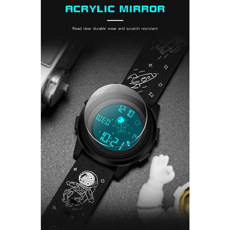 SANDA Neue Spaceman Elektronische Uhr Sportuhr Mode Trend Männer und Frauen Student Elektronische Uhr Wasserdichte Uhr