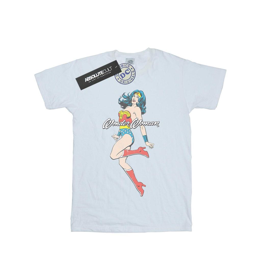DC Comics Girls Wonder Woman Jump Cotton T-Shirt