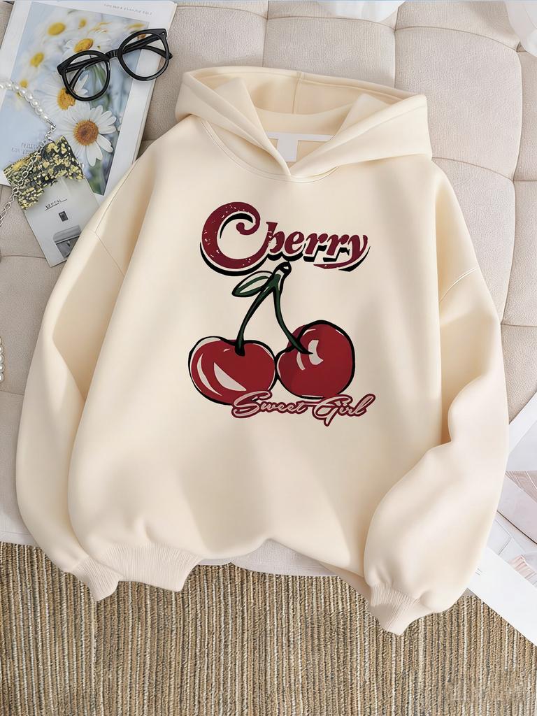 fashion cherry Design Hoodie Kids Children's Sweatshirt Harajuku Hoody for Boys Girls Autumn Winter Casual Hoodies