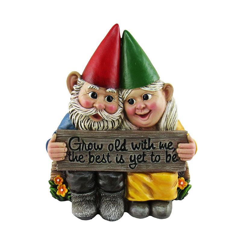New Design Big Garden Gnome Dwarf Couple Resin Garden Statue Craft for Christmas Decor Desktop Statue Decoration