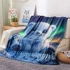 Polar Bear Print Flanellen Deken, Hoge Kwaliteit Comfortabel voor Alle Seizoenen, Woondecoratie, Warmte en Comfort, Perfect voor Kerstcadeaus