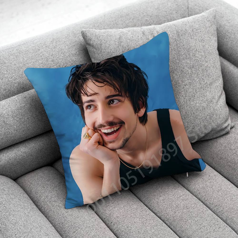 Throw Pillow Case For 30cm 40cm 45*45cm 50cm 55cm Square Sofa Pillowcase Shell M-Milo Manheim America Actor