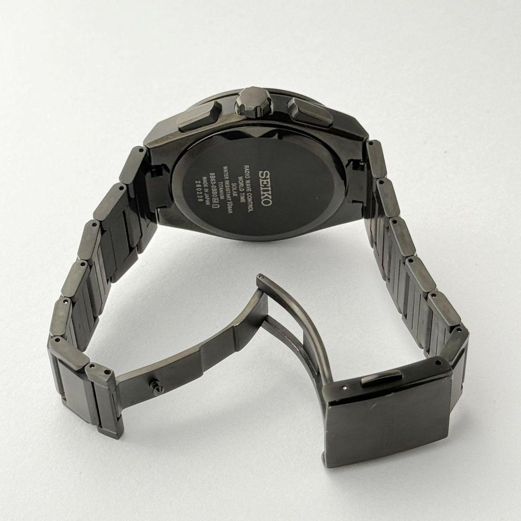 Used Seiko Astron 8B63-0BB0 Luminous Radio Solar Watch 543
