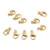 20 Pcs Lobster Clasp Vacuum Plating Stainless Steel Gold Lobster Buckle DIY Jewelry Connection Buckle