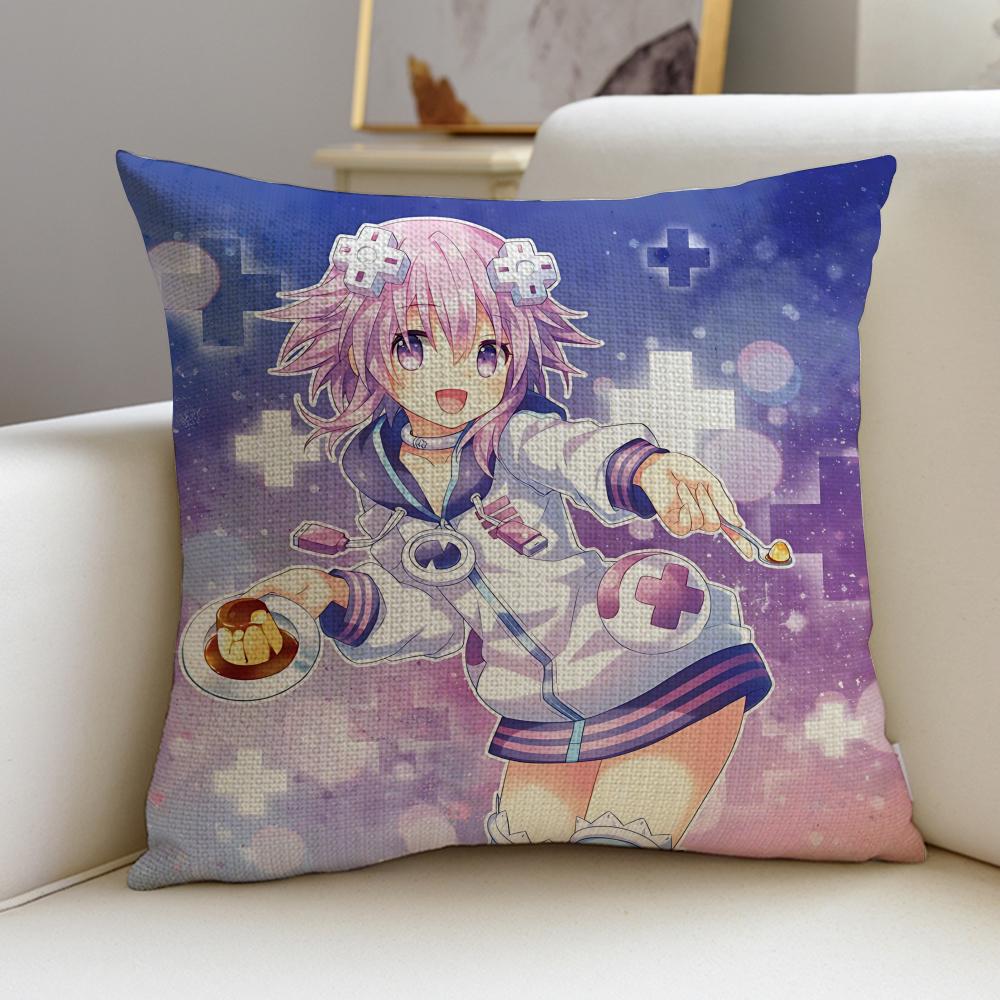 Hyperdimension Neptunia Cushion Cover Soft Decorative Square Cushion Covers X X Pillowcases for Sofa Couch Home Bedroom