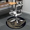 1pc Moth Crescent Moon Carpet, Round Non Slip Durable Large Size Office Carpet, Suitable for Office