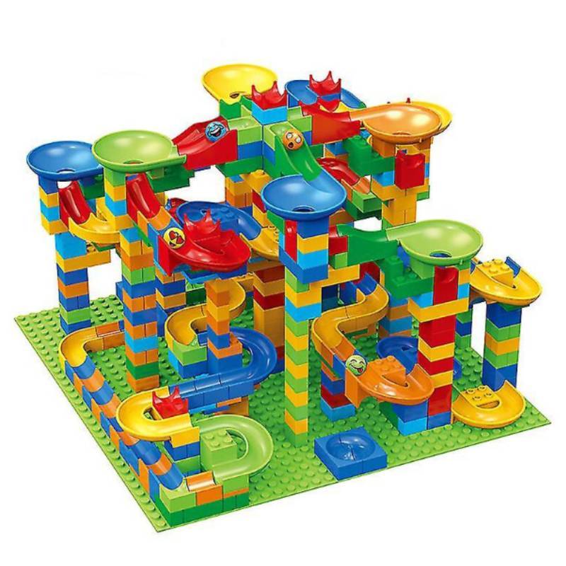 Marmor Rennbahn Bausteine Set Mit Abs Kunststoff Für Kinder Diy Spaß Pädagogisches Spielzeug
