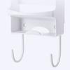 Iron Holder Wall Mounted Heat Resistant Widened Electric Iron Organizer with Hooks for Closet Hotel