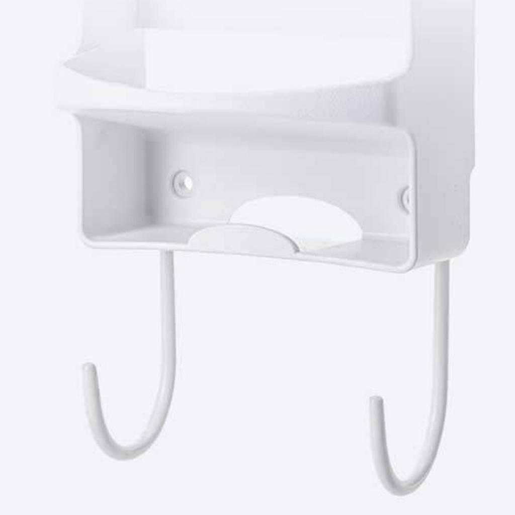Iron Holder Wall Mounted Heat Resistant Widened Electric Iron Organizer with Hooks for Closet Hotel