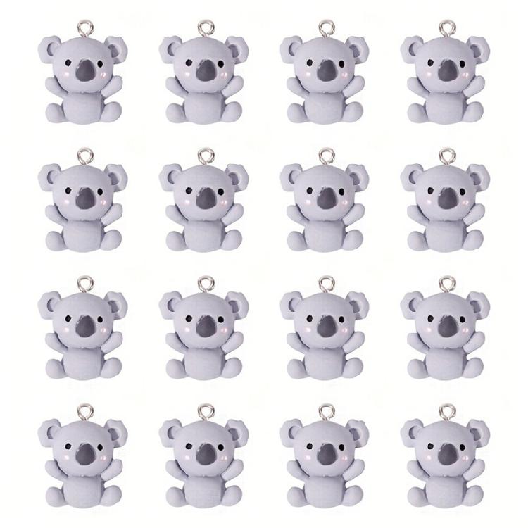 

20pcs Resin Koala Charm Small And Adorable Jewelry Accessories Perfect For Adding Unique Touch To Handmade Creations 1