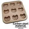 Non Stick Cake Plate 4/6/9/12 Cavity Cake Muffin Tin Tray Cute Cake Mold  for Home Kitchen