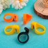 12Pcs/set Thimble Sewing Handcraft DIY Tool with Blade for Cutting Yarn Finger Knife Ring Plastic Quilting Thread Cutter