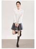 Nanyou Elegant French Petal Collar Women's Spring Shirt
