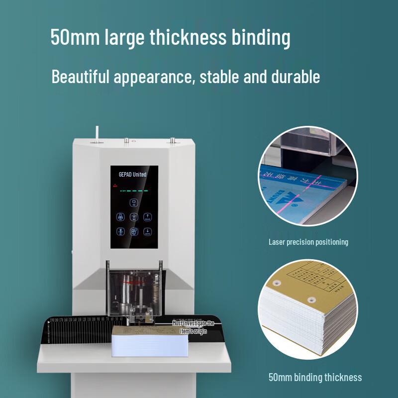 Gepad Fully Automatic Financial Voucher Binding Machine CN Plug (adapter Included)