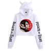 Attack on Titan Women's Cat Ear Crop Hoodie